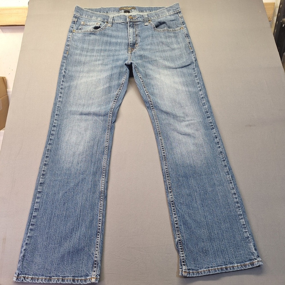 Cody James Duke Relaxed Bootcut Jeans Mens 36x32 Blue Denim Medium Wash 1546